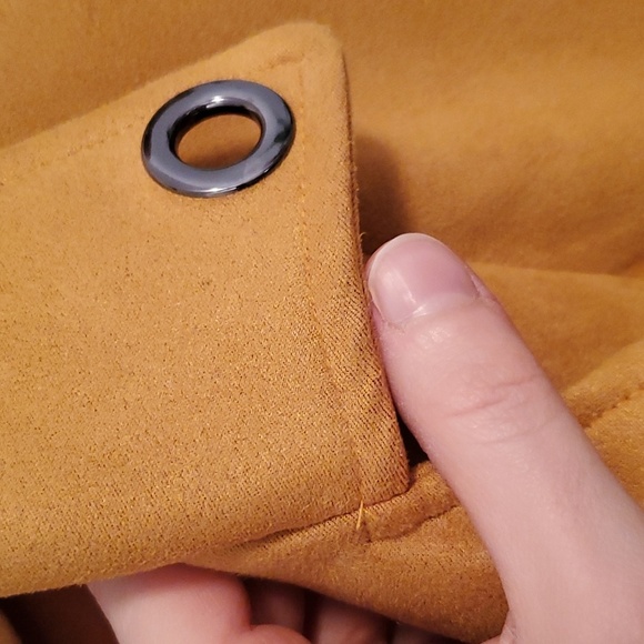 Luna Moon yellow suede moto jacket, women size Small Oversized. - Picture 10 of 10